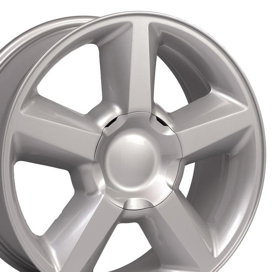 20" Replica Wheel CV83 Fits Chevrolet Tahoe 20x8.5 Silver Wheel