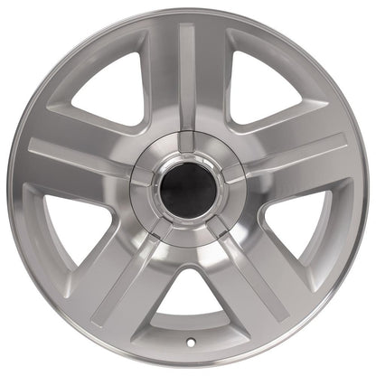 22" Replica Wheel CV84 Fits Chevrolet Silverado 22x9 Machined Wheel