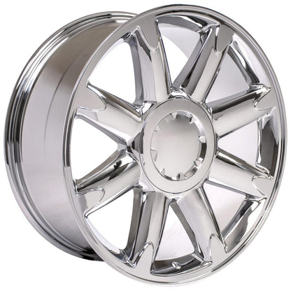20" Replica Wheel CV85 Fits GMC Sierra 20x8.5 Chrome Wheel