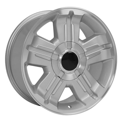 18" Replica Wheel CV88 Fits Chevrolet 18x8 Silver Wheel
