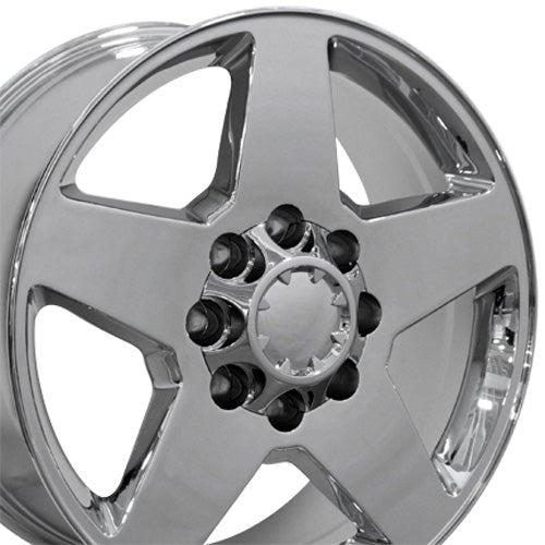 20" Replica Wheel CV91A 8 Lug Fits Chevrolet 20x8.5 Chrome Wheel