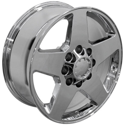 20" Replica Wheel CV91A 8 Lug Fits Chevrolet 20x8.5 Chrome Wheel