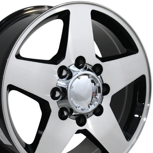 20" Replica Wheel CV91A 8 Lug Fits Chevrolet 20x8.5 Machined Wheel
