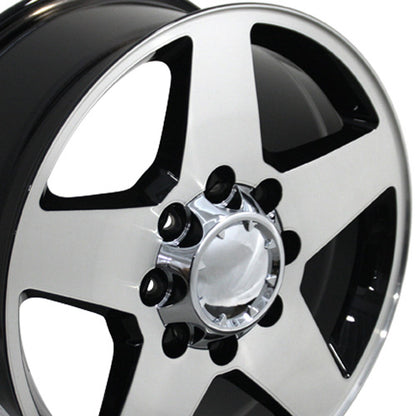 20" Replica Wheel CV91A 8 Lug Fits Chevrolet 20x8.5 Machined Wheel