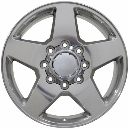 20" Replica Wheel CV91A 8 Lug Fits Chevrolet 20x8.5 Polished Wheel