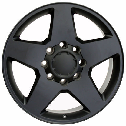 20" Replica Wheel CV91B 8 Lug Fits Chevrolet 20x8.5 Black Wheel