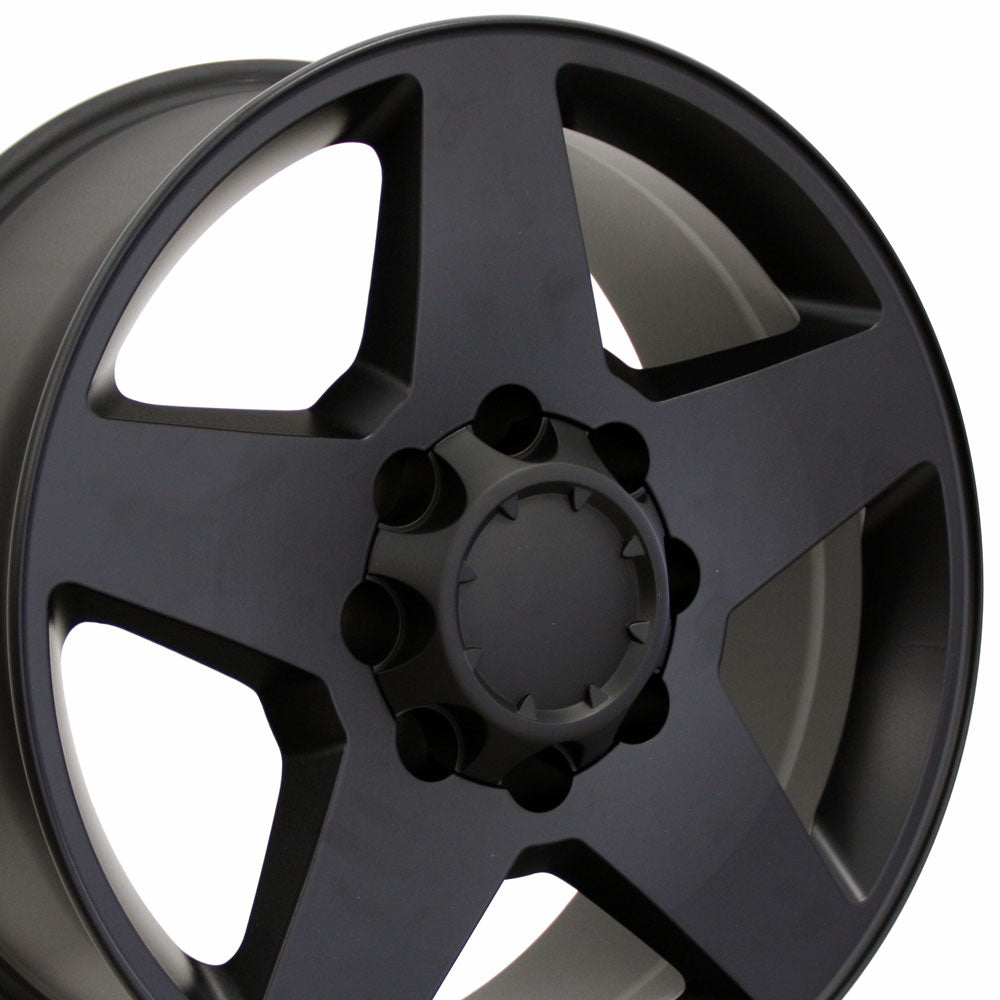 20" Replica Wheel CV91B 8 Lug Fits Chevrolet 20x8.5 Black Wheel