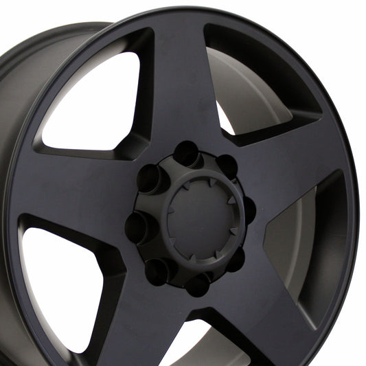 20" Replica Wheel CV91B 8 Lug Fits Chevrolet 20x8.5 Black Wheel
