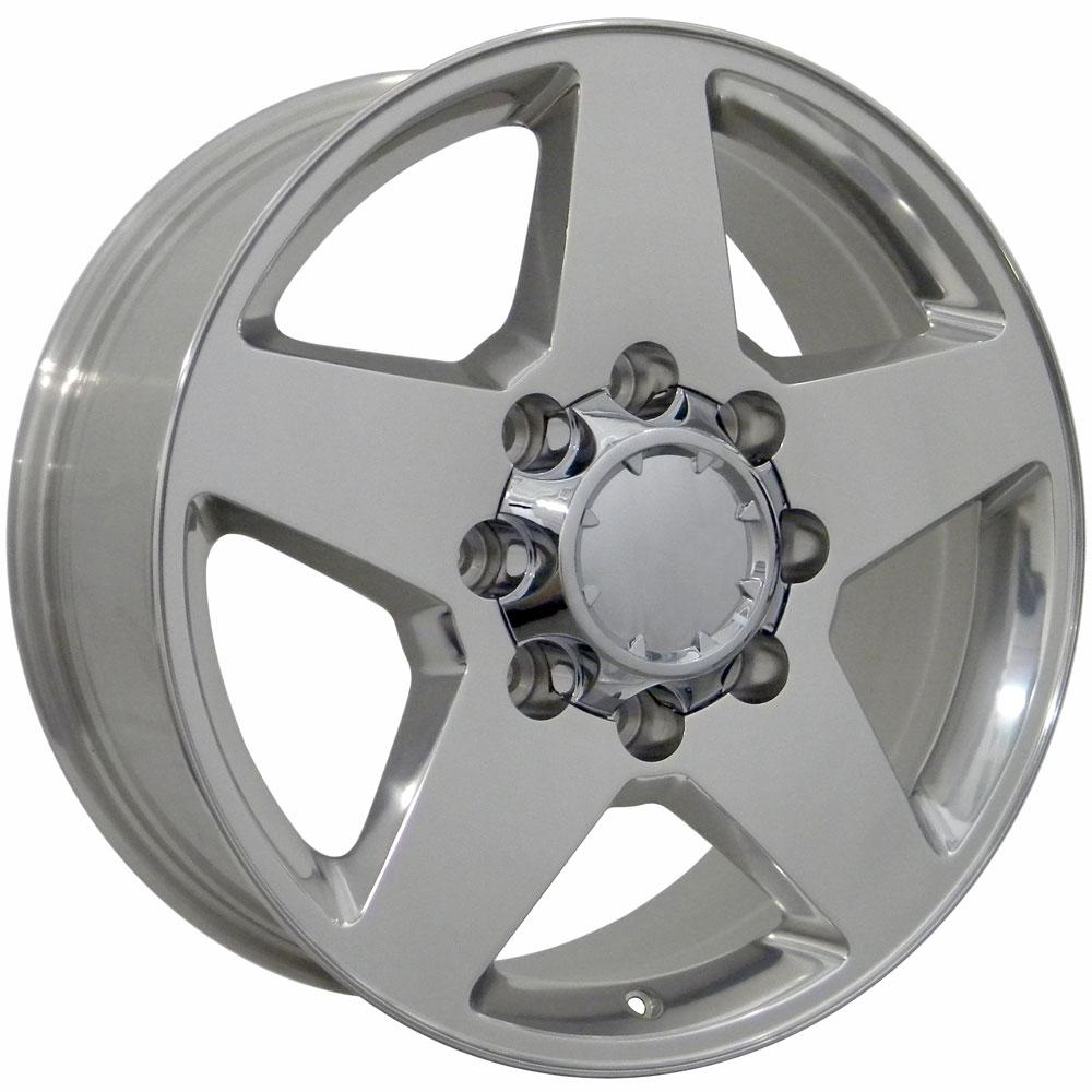 20" Replica Wheel CV91B Fits Chevy Silverado 20x8.5 Polished Wheel