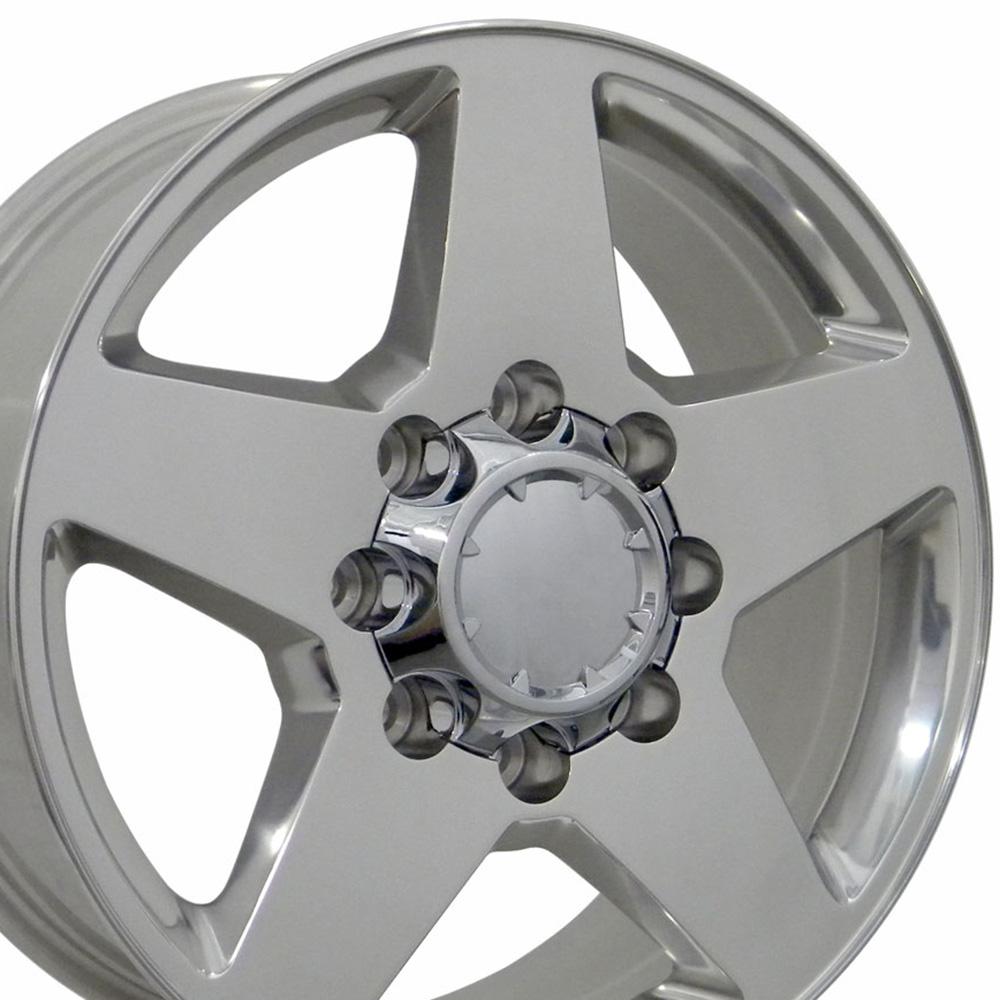 20" Replica Wheel CV91B Fits Chevy Silverado 20x8.5 Polished Wheel