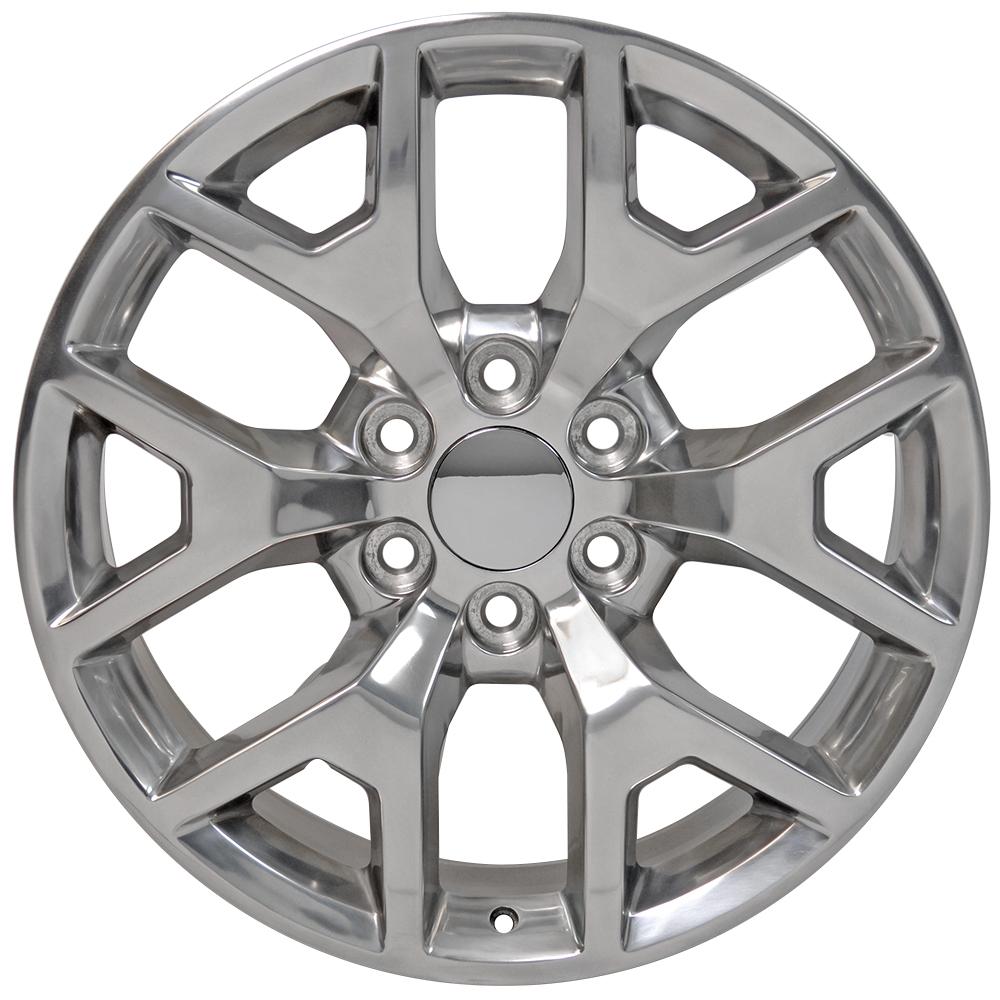 20" Replica Wheel CV92 Fits GMC Sierra 20x9 Polished Wheel