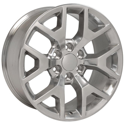 20" Replica Wheel CV92 Fits GMC Sierra 20x9 Polished Wheel