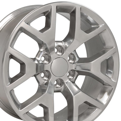 20" Replica Wheel CV92 Fits GMC Sierra 20x9 Polished Wheel
