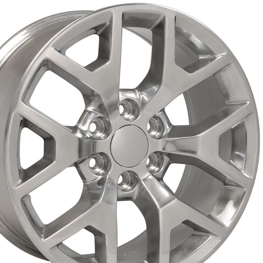 20" Replica Wheel CV92 Fits GMC Sierra 20x9 Polished Wheel