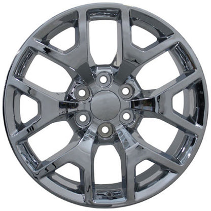 22" Replica Wheel CV92 Fits GMC Sierra 22x9 Chrome Wheel