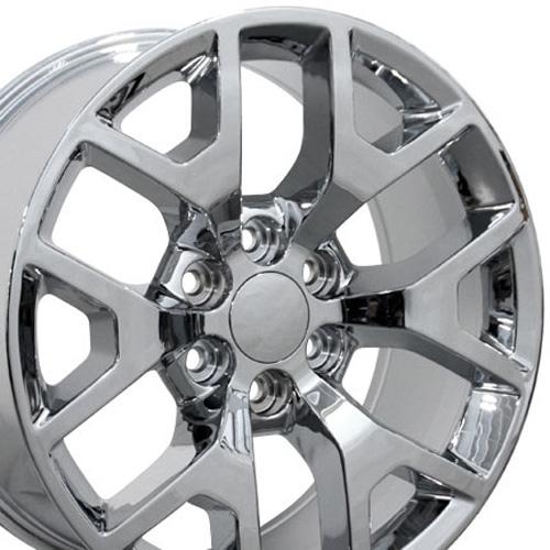 22" Replica Wheel CV92 Fits GMC Sierra 22x9 Chrome Wheel