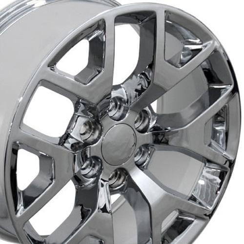 22" Replica Wheel CV92 Fits GMC Sierra 22x9 Chrome Wheel