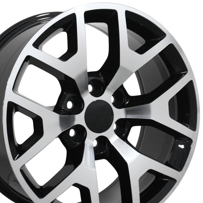 22" Replica Wheel CV92 Fits GMC Sierra 22x9 Machined Wheel