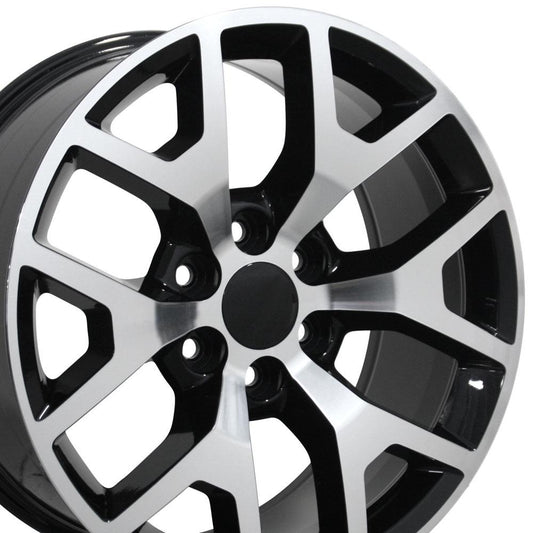 22" Replica Wheel CV92 Fits GMC Sierra 22x9 Machined Wheel