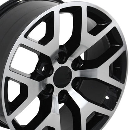 22" Replica Wheel CV92 Fits GMC Sierra 22x9 Machined Wheel