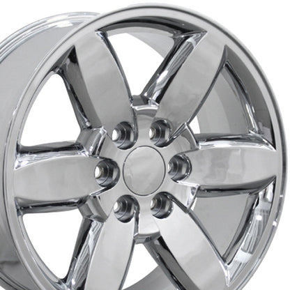 20" Replica Wheel CV94 Fits Chevrolet Silverado 20x8.5 Chrome Wheel