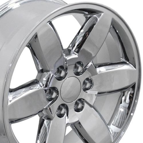 20" Replica Wheel CV94 Fits Chevrolet Silverado 20x8.5 Chrome Wheel