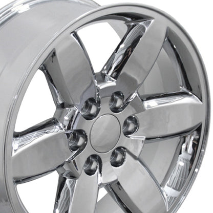 20" Replica Wheel CV94 Fits Chevrolet Silverado 20x8.5 Chrome Wheel