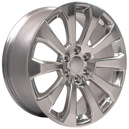 22" Replica Wheel CV95 Fits Chevrolet Silverado 22x9 Polished Wheel