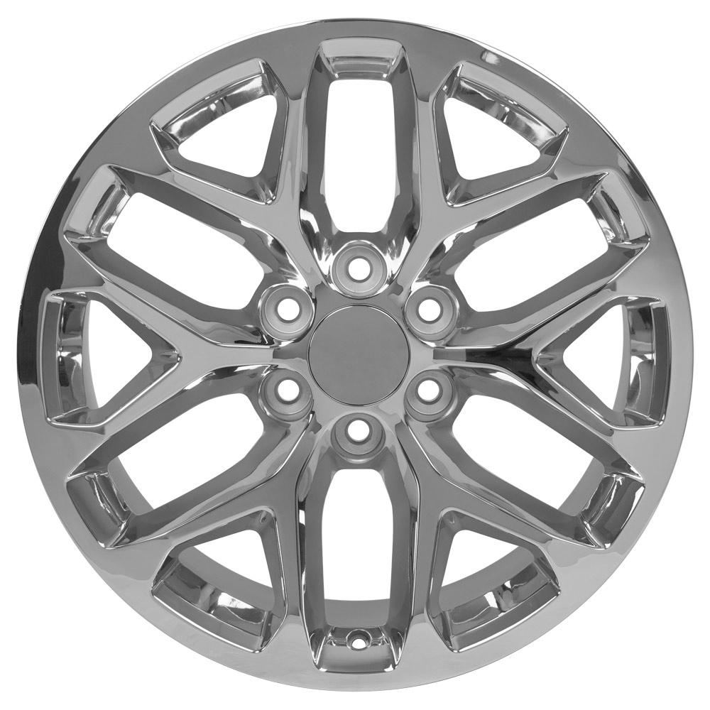 20" Replica Wheel CV98B Fits Chevy Silverado 20x9 Chrome Wheel