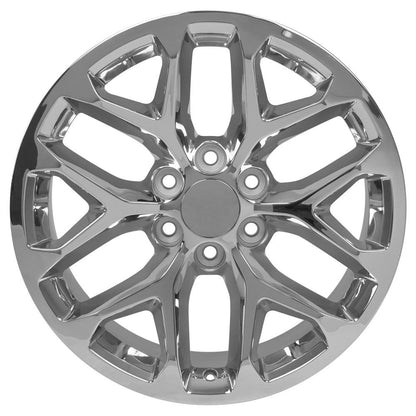 20" Replica Wheel CV98B Fits Chevy Silverado 20x9 Chrome Wheel