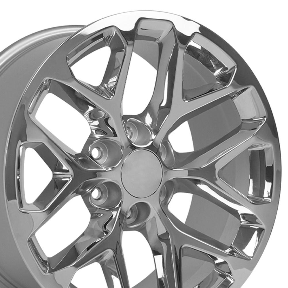 20" Replica Wheel CV98B Fits Chevy Silverado 20x9 Chrome Wheel