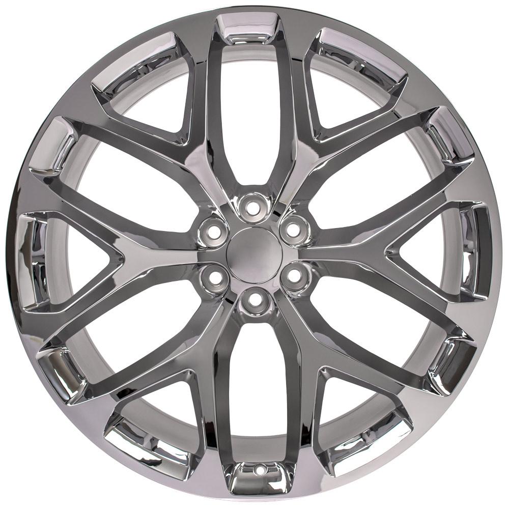 26" Replica Wheel CV98B Fits Chevy Silverado 26x10 Chrome Wheel