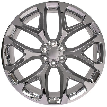 26" Replica Wheel CV98B Fits Chevy Silverado 26x10 Chrome Wheel