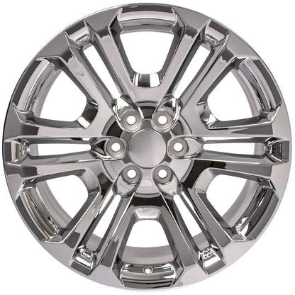 22" Replica Wheel CV99 Fits GMC Sierra 22x9 Chrome Wheel
