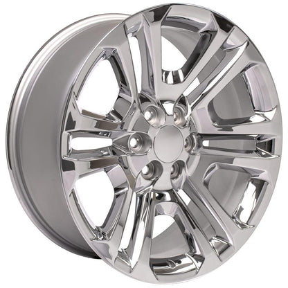 22" Replica Wheel CV99 Fits GMC Sierra 22x9 Chrome Wheel