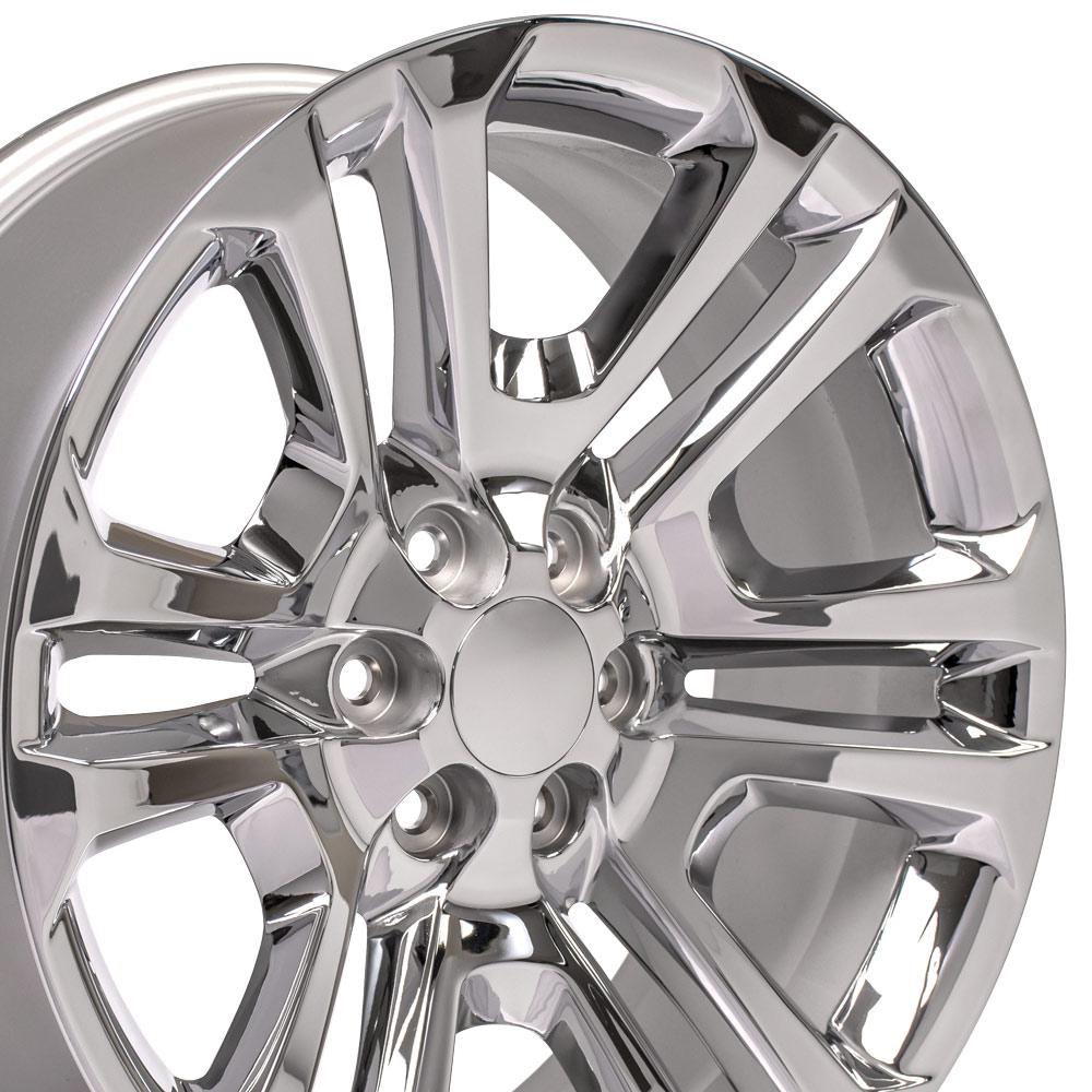 22" Replica Wheel CV99 Fits GMC Sierra 22x9 Chrome Wheel