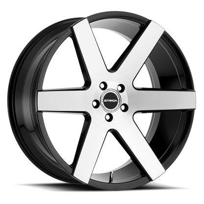STRADA S60 CODA 22X9.5 18MM 5X139.7 GLOSS BLACK MACHINED | S60253918GBM