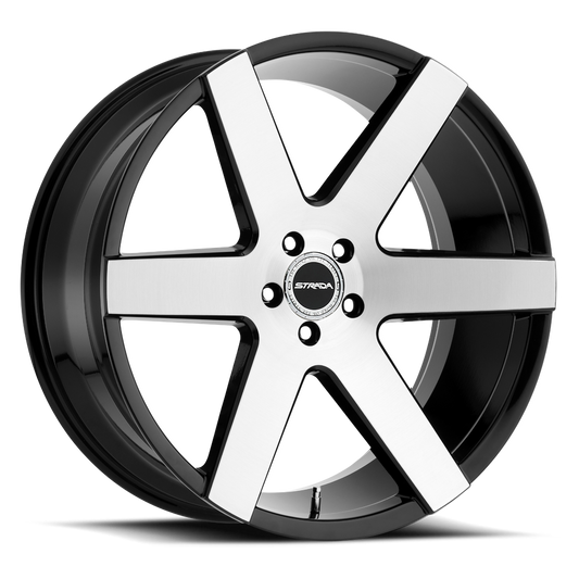 STRADA S60 CODA 20X8.5 35MM 6X120 GLOSS BLACK MACHINED | S60062035GBM