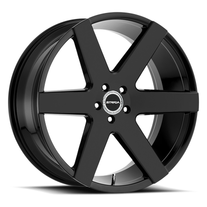STRADA S60 CODA 20X8.5 15MM 5X115 ALL GLOSS BLACK | S60051515GB
