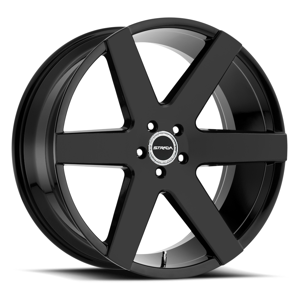 STRADA S60 CODA 24X10 15MM 5X115 ALL GLOSS BLACK | S60451515GB