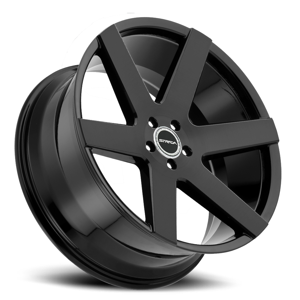 STRADA S60 CODA 20X8.5 15MM 5X115 ALL GLOSS BLACK | S60051515GB