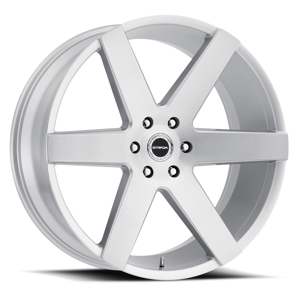 STRADA S60 CODA 22X9.5 25MM 5X120 BRUSHED FACE SILVER | S60252025BFS