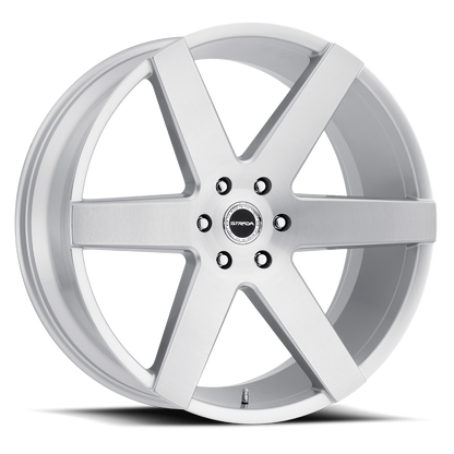 STRADA S60 CODA 26X10 15MM 5X139.7 BRUSHED FACE SILVER | S60653915BFS