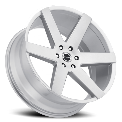 STRADA S60 CODA 22X9.5 24MM 6X139.7 BRUSHED FACE SILVER | S60263924BFS