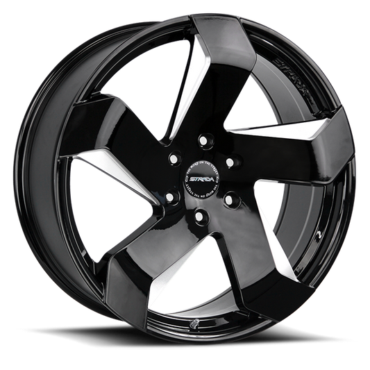 STRADA S65 COLTELLO 22X9 35MM 5X112 GLOSS BLACK MILLED | S65251235GBML