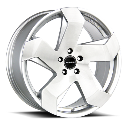 STRADA S65 COLTELLO 20X8.5 35MM 5X114.3 BRUSHED FACE SILVER | S65051435BFS