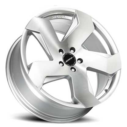 STRADA S65 COLTELLO 20X8.5 40MM 5X112 BRUSHED FACE SILVER | S65051235BFS