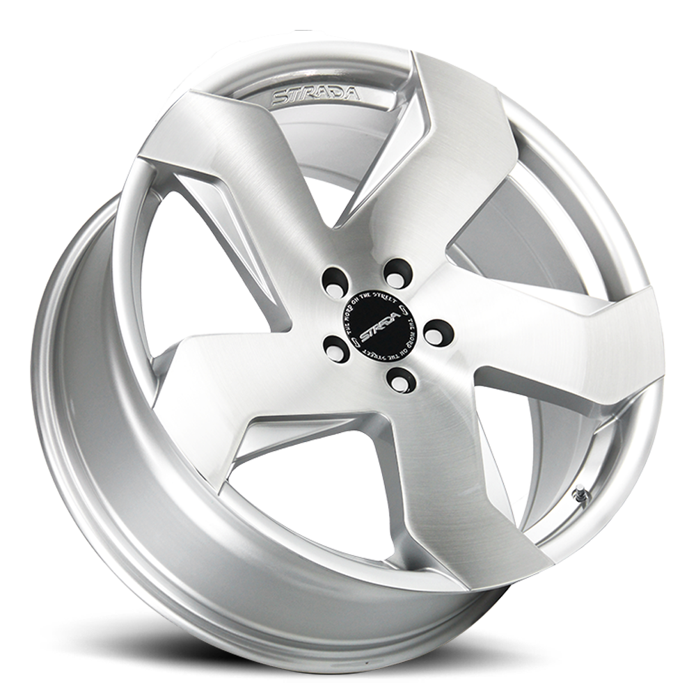 STRADA S65 COLTELLO 22X9 15MM 5X115 BRUSHED FACE SILVER | S65251515BFS
