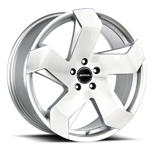 STRADA S65 COLTELLO 24X10 24MM 6X139.7 BRUSHED FACE SILVER | S65463924BFS