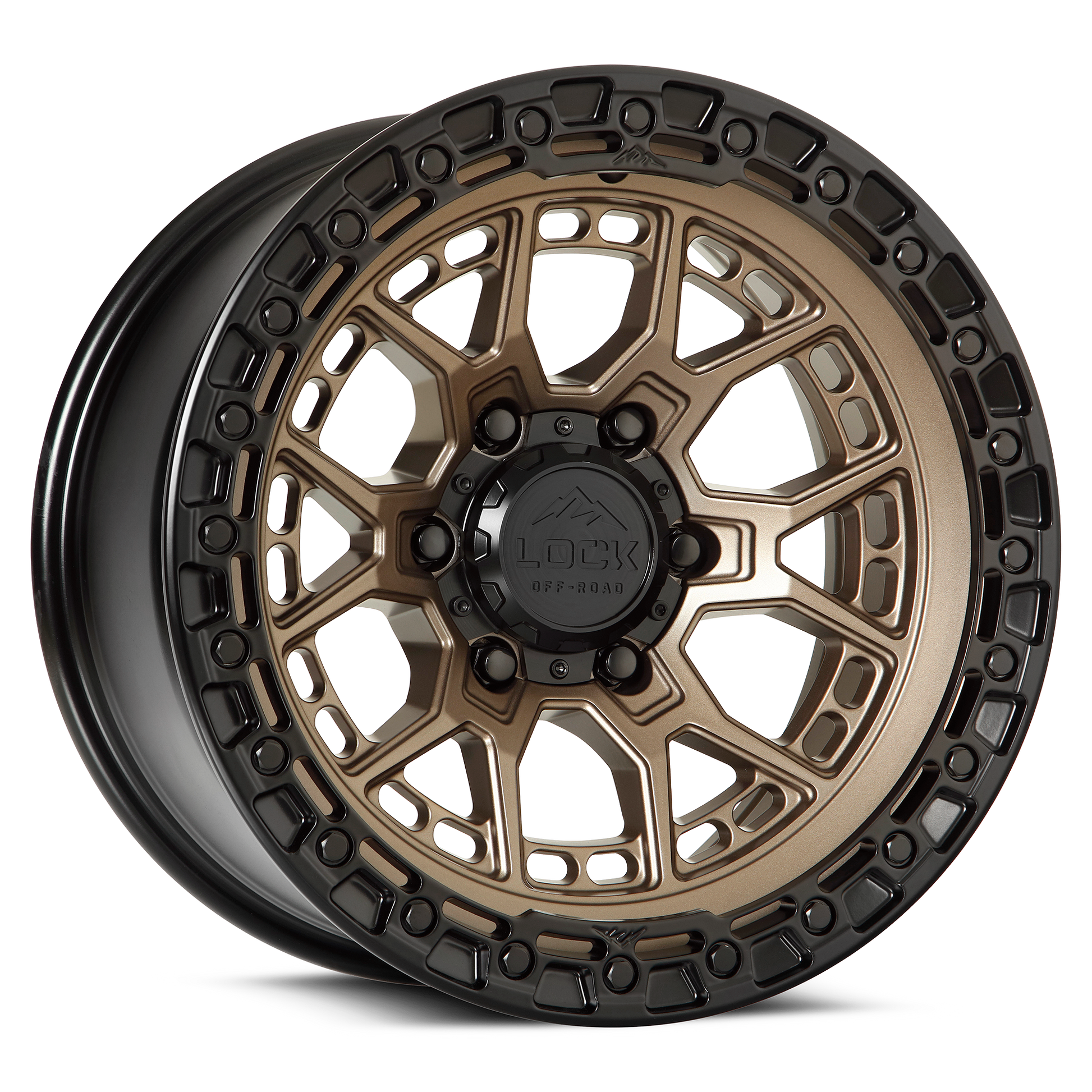 LOCK OFFROAD COMMANDO 20X9 0 6X139.7 MATTE BRONZE W MATTE BLACK RING